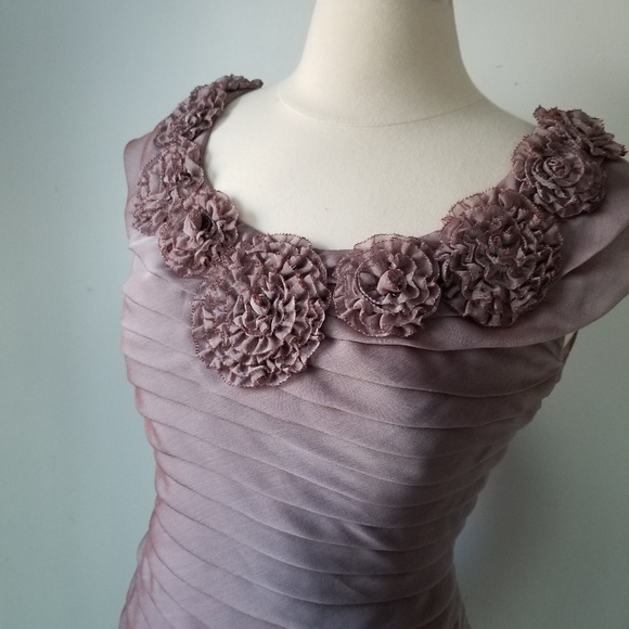 Adrianna Papell  Pleated Sheath SZ 4/S - Picture 2 of 6